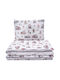 Pulp Bamboo Kinderbettbezüge Set Moni mit Kissenbezug Fire 100x130cm