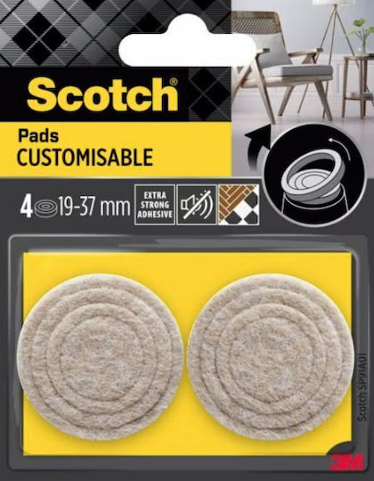 Scotch Fetruri Rotunde Cu Autocolant și Diametru 19mm 4 Bucăți