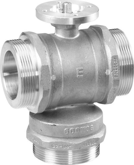 Honeywell Регулиращ Шарови Кран 3 Пътен Dn25 G11/2 Kvs=10 Без Активатор Mvn R2