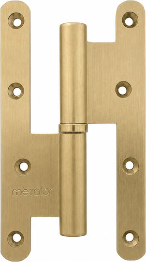 Френски Месингов Тежък Овален С Крила 140 X 80 Матово Злато Metalor 102-3014