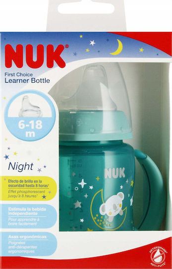 Nuk Baby Trinklernbecher aus Silikon mit Griffen Türkis für 6 Monate+ 150ml