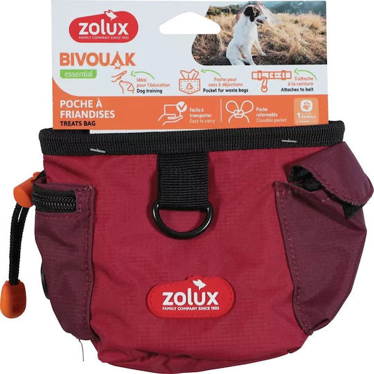 Zolux Dog Training Treat Case in Red Colour