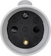 Legrand Waterproof Schuko Plug Corner with Ring White