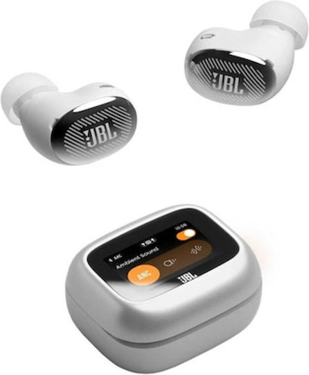 JBL Live Buds 4 Безжични слушалки Акустики с Устойчивост на изпотяване и Калъф за зареждане Сребристи