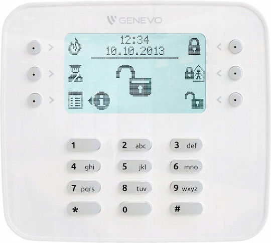 Eura Alarm Keypad with Screen in White Color