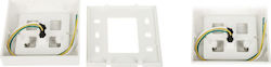 Atlo Push Button Switch In Silver Colour