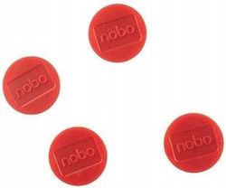 Магнитни Nobo 30 мм Червени Опаковка 4 Броя