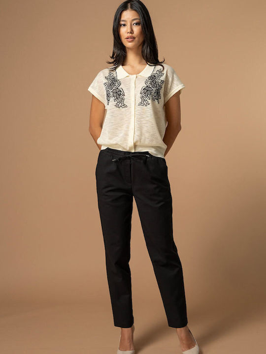 Hermosa Calypso Women's Fabric Trousers in Rela...