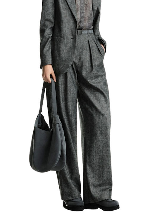 Damen Stoffhose Schwarz