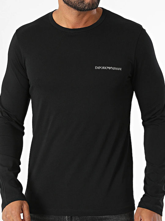 Langarm Herrenbluse Schwarz