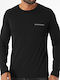 Langarm Herrenbluse Schwarz