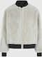 Women's Bomber Jacket Double Sided Egret
