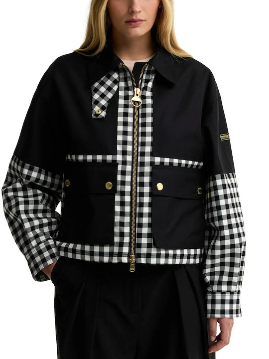Barbour Damen Jacke Für Frühling - Herbst Weiß - Schwarz