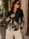 Long Women's Bomber Jacket Black