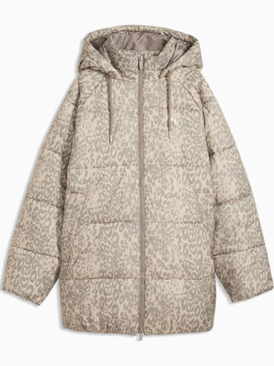 PUMA Jachetă Puffer Dama Lungă Waterproof Pentru Iarnă