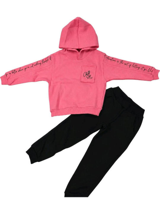 Nek Kids Wear Kids Sweatpants Set Pink
