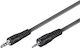 PremiumCord Καλώδιο Ήχου 3.5mm male - 3.5mm male Μαύρο 2m