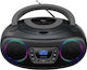 Tragbarer Radio-CD-Spieler mit Radio USB Bluetooth Graue
