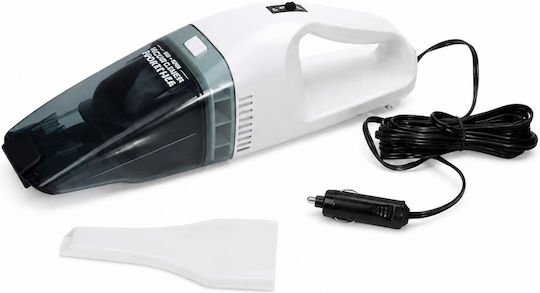 Aj Car Handheld Vacuum with Cigarette Lighter Cable 12V White