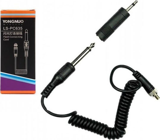 Yongnuo Ls-pc635 Cablu De Sincronizare Pentru Blitz Pc 6.35mm Și 3.5mm Jack Rf-603 Yn622