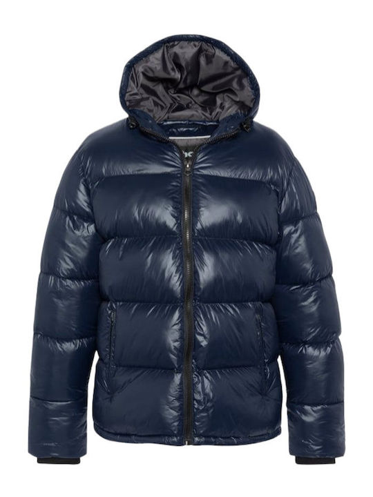 Geacă Puffer Columbus-navy