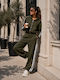Grüne Damen Jogginghose Set