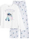Cool Club Kids Cotton White And Purple Pajamas