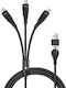 Pro-Ject Audio LED USB към Lightning / Type-C кабел 5A Черен 1.25m CCA-2320-BK