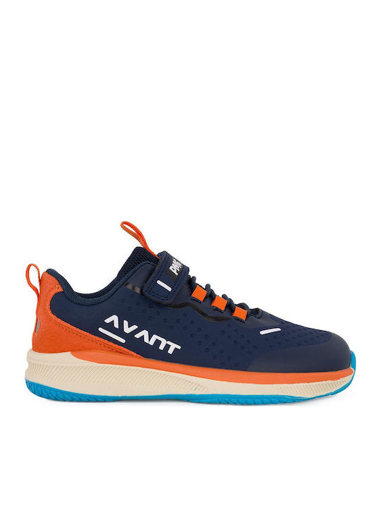 Kinder Sneaker Anatomisch Barfuß mit Bügel- und Schleifenverschluss Blau