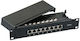 EFB Patch Panel For Rack 1U 10 Black
