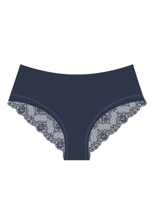 Walk Bamboo Γυναικείο Slip με Δαντέλα Navy Μπλε