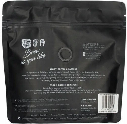 Story Coffee Roasters Espresso Arabica Kaffee mit Schokolade in Körner 250g