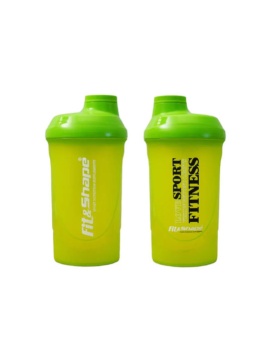 Fit Шейкър За Протеини 600ml Пластмасов Зелен