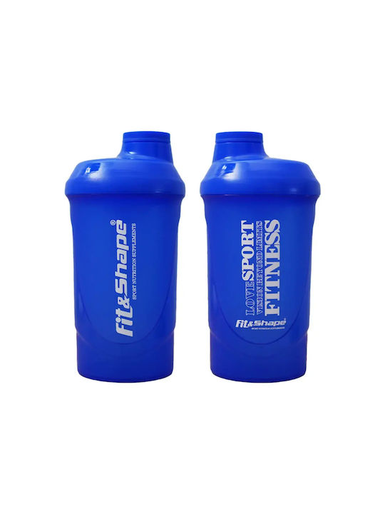 Fit FS-SHKR-FITSHA-DKBLU Шейкър За Протеини 600 мл Пластмасов Син