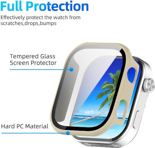 Redmi Watch 6 Xdfind Закалено Фолио Вграден Защитен Капак За Часовник Компютър Розов