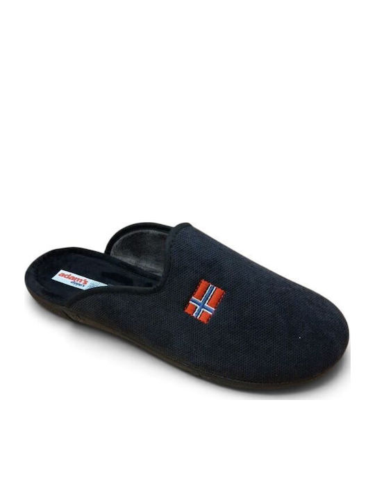 Adam's Shoes Men's Black Slippers