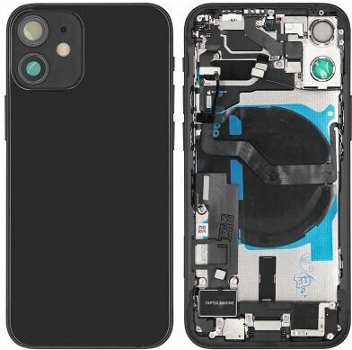 Apple Iphone 16 Full Housing All Parts Vibra Nfc Charging Connector Power Volume Wifi Flash Flex Sim Tray Ultramarine Grade A