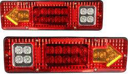 LED светлини за ремарке задна 2 броя 12-24V 30x8.5 см