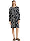 Vamp Winter Cotton Women's Nightgown Blue