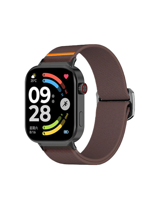 Xiaomi Band 10 Pro Redmi Watch 6 5 Bull Bead Buckle Elastic Nylon Watch Band Smoky Purple