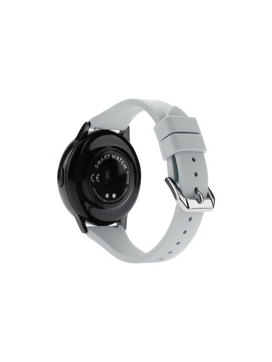 Curea de ceas din silicon Universal T-buckle 20mm Gri Noros
