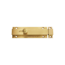 Flat Brass Bolt 140mm Gold Metalor 530-1014