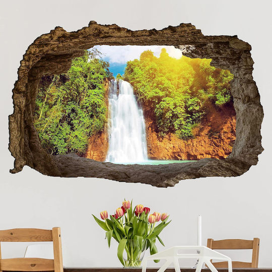 Dreidimensionales Wandsticker Paradiesische Lagune 60x90cm