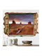 Dreidimensionales Wandsticker & Wandgemälde Tal der Denkmäler 60x90cm