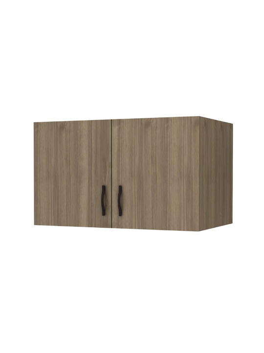 Megapap Rectangular Loft Closet from Chipboard Walnut 100x60cm GP028-0123,3