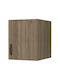Megapap Rectangular Loft Closet from Chipboard Walnut 50x60cm GP028-0125,3