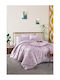Mc Decor Set Pătură Single 160x240 cm 144 MCL.KPM.ZEBRA Lila 2 Bucăți
