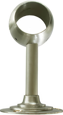 Support Brass Pipe Ø35 Straight 10cm Matte Nickel Metalor 075-8001