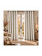 My Home Luxury Curtain with Grommets Ecru 270x270cm