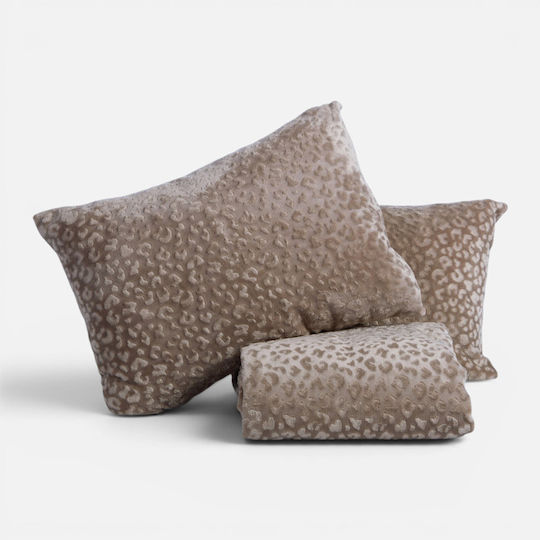 Nef-Nef Homeware Комплект Плик за Завивка 160x220cm Единичен с Калъфка за Възглавница Wilden Greige